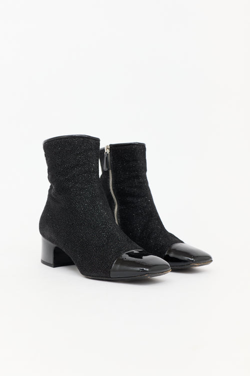 Chanel FW 2017 Lurex CC Boot