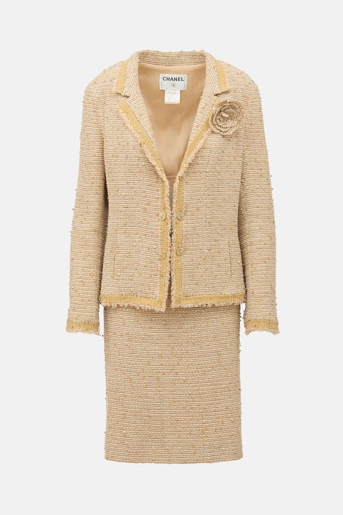 Chanel FW 2004 Wool & Sequin Tweed Set