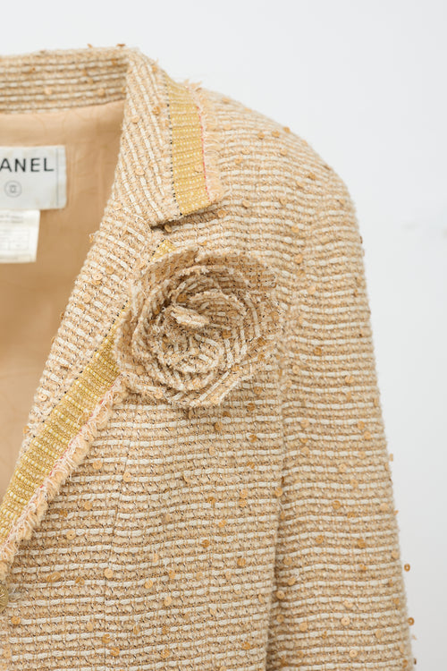 Chanel FW 2004 Wool & Sequin Tweed Set
