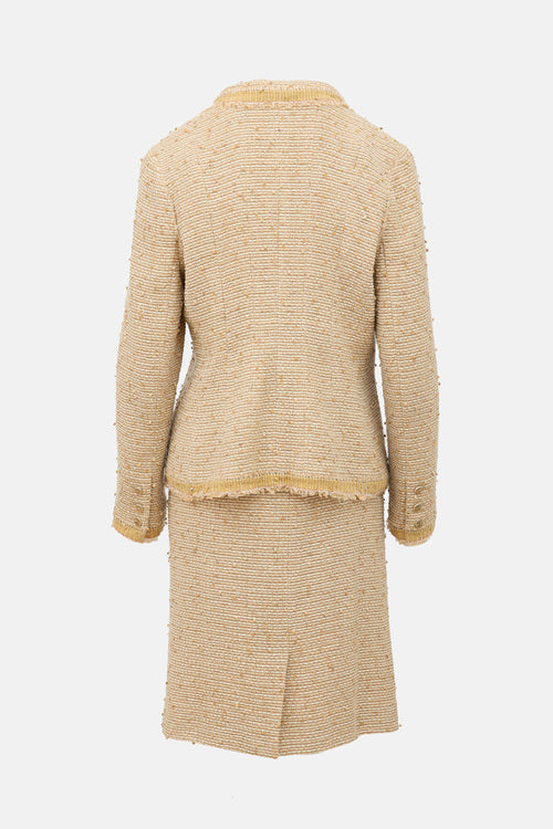 Chanel FW 2004 Wool & Sequin Tweed Set