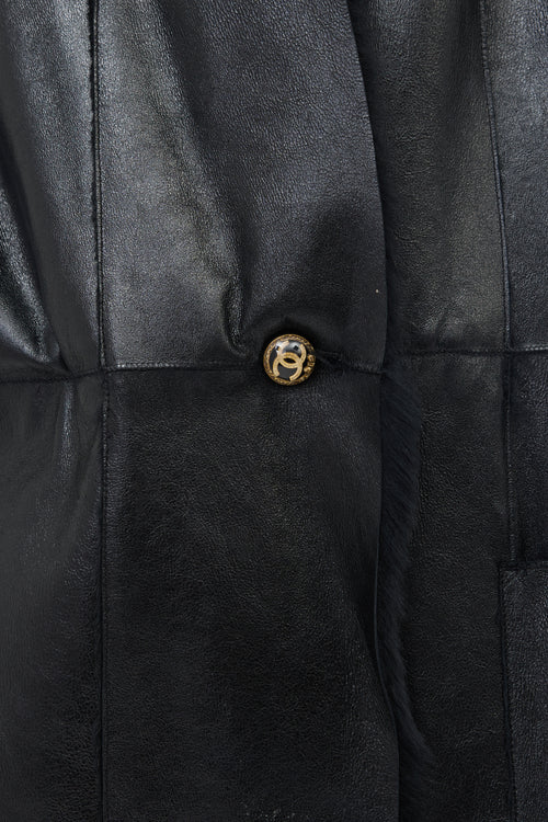 Chanel FW 2005 Leather & Fur Jacket