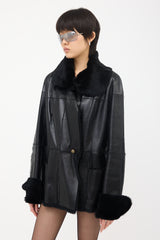Chanel FW 2005 Leather & Fur Jacket