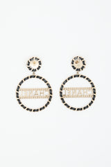 Chanel FW 2018 Braided Logo Earrings