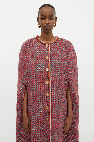 Chanel FW 2021 Tweed Cape