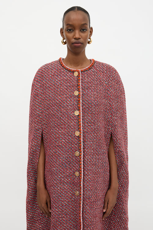 Chanel FW 2021 Tweed Cape