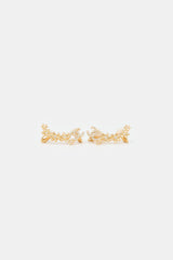Chanel FW 2023 Flower CC Clip On Climber Earrings