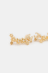 Chanel FW 2023 Flower CC Clip On Climber Earrings