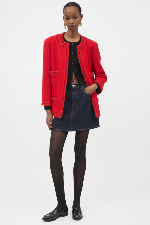Chanel Fall 1998 Wool Chain Button Jacket