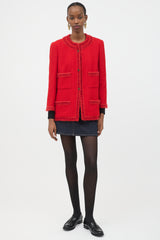 Chanel Fall 1998 Wool Chain Button Jacket