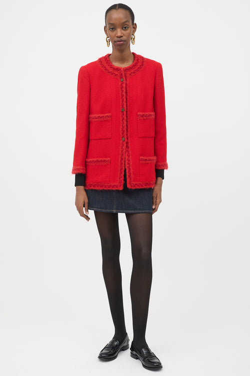 Chanel Fall 1998 Wool Chain Button Jacket