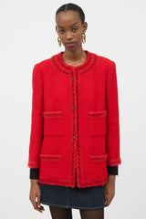 Chanel Fall 1998 Wool Chain Button Jacket
