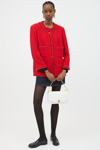 Chanel Fall 1998 Wool Chain Button Jacket