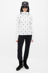 Chanel Fall 2021 White & Black CC Turtleneck Top