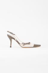 Chanel Fall 2004 Taupe & Pink Slingback Heel