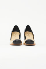 Chanel Fall 2007 Black & Beige Bow Ballet Heel