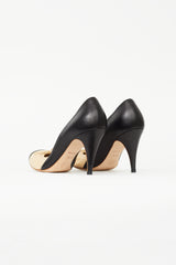 Chanel Fall 2007 Black & Beige Bow Ballet Heel