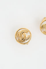 Chanel Fall 1994 Faux Pearl CC Clip On Earrings