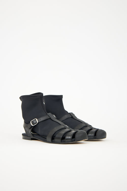 Chanel SS 2012 Jelly & Neoprene CC Sandal