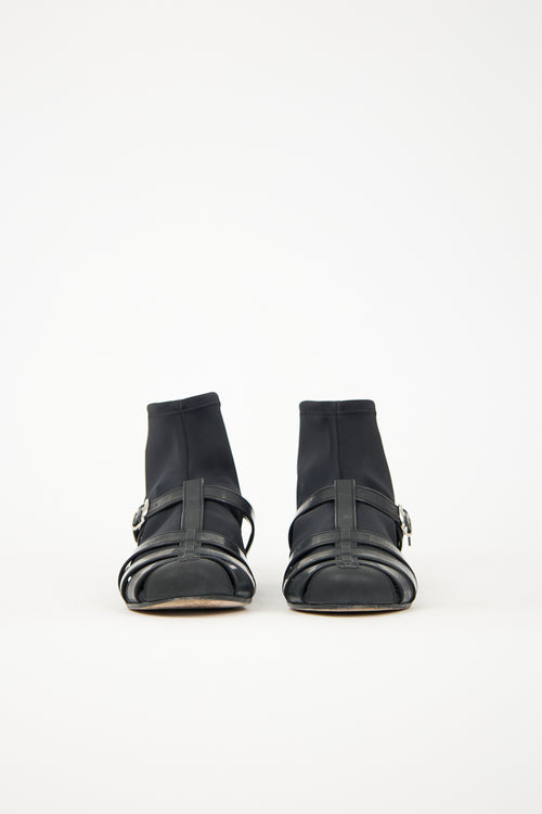 Chanel SS 2012 Jelly & Neoprene CC Sandal