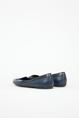 Chanel Patent Leather Cap Toe CC Flat