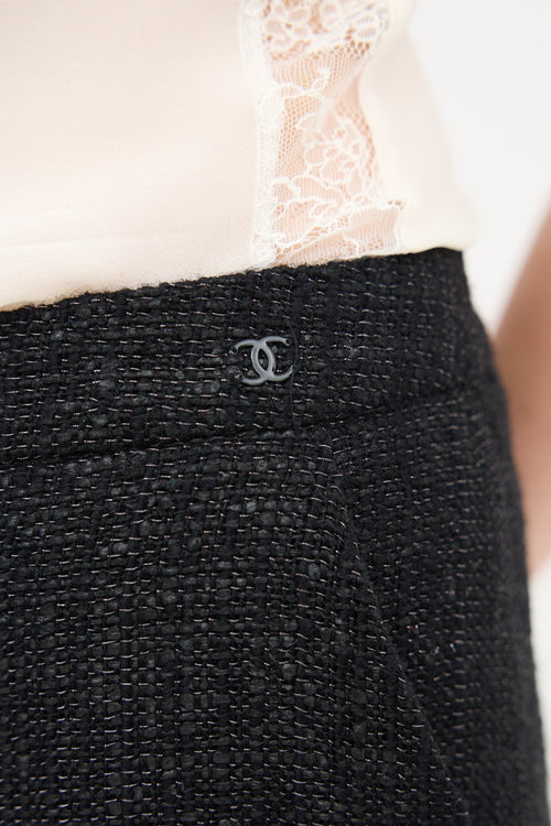 Chanel Glitter Wide Leg Trouser