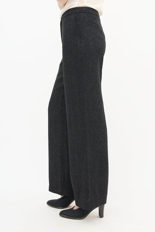 Chanel Glitter Wide Leg Trouser