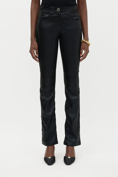 Chanel Glitter Suede Bootcut Trouser