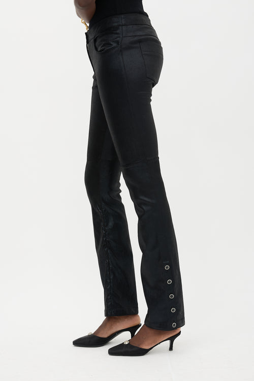 Chanel Glitter Suede Bootcut Trouser