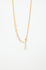 Chanel Gold Africa CC Pendant Necklace