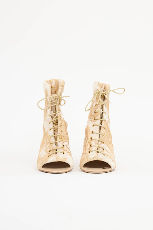 Chanel2015 Cruise Brocade Bootie