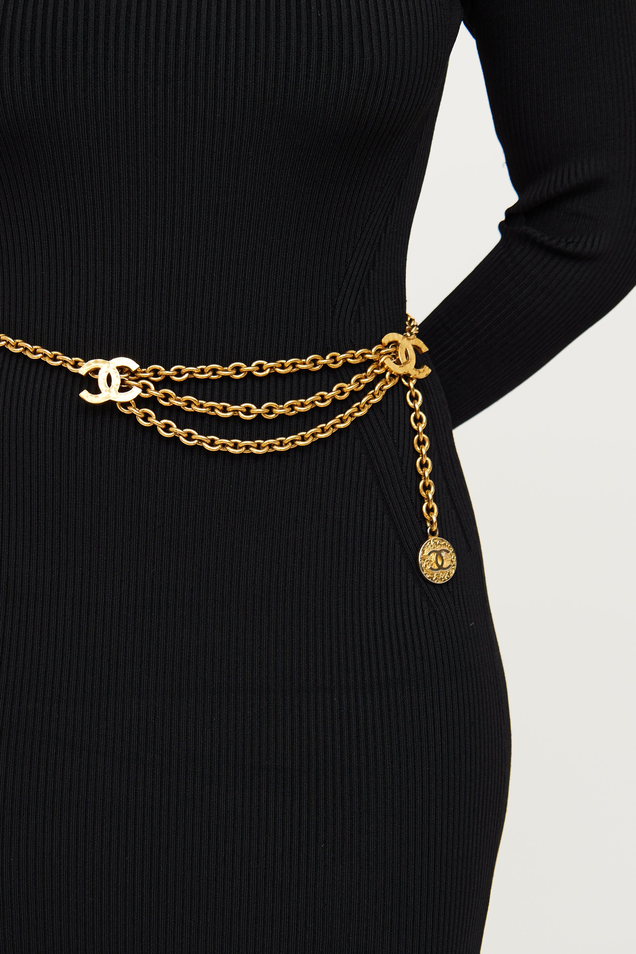 Chanel // Gold Tone CC Logo Chain Belt – VSP Consignment
