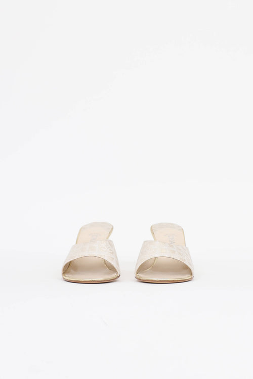 Chanel Travel Ligne Heeled Mule