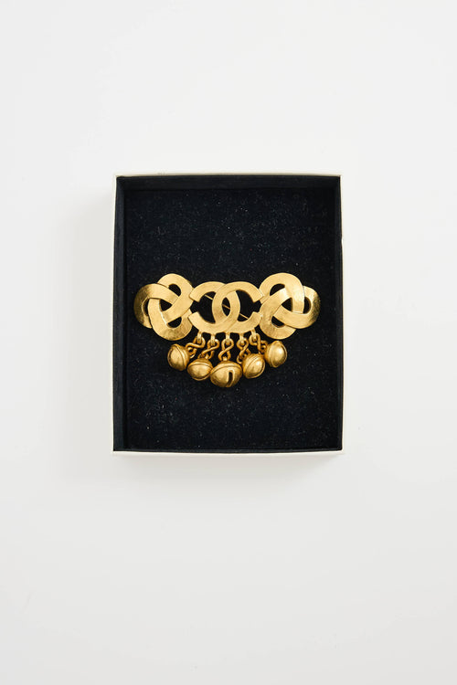 Chanel S/S 1995 CC Bell Brooch