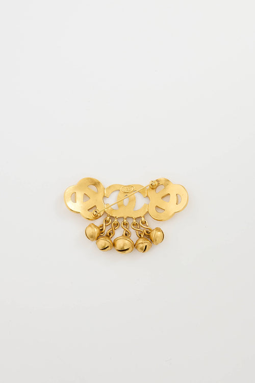 Chanel S/S 1995 CC Bell Brooch