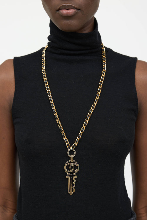 Chanel 2017 Coco Mark Key Necklace