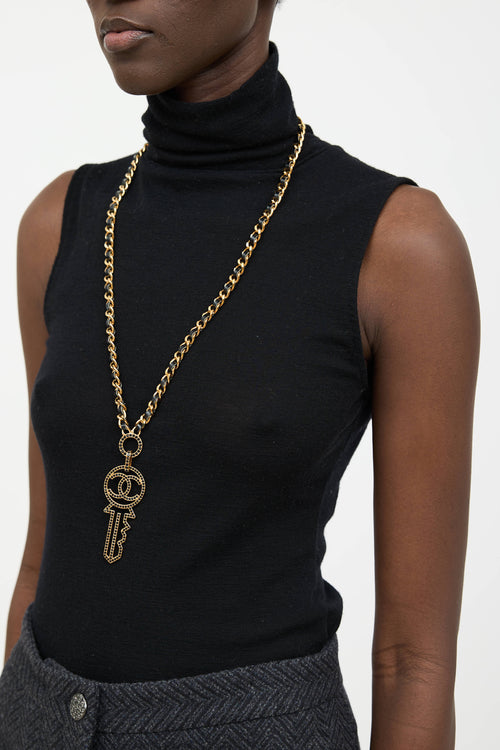 Chanel 2017 Coco Mark Key Necklace