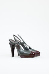 Chanel Cap Toe Slingback Heel
