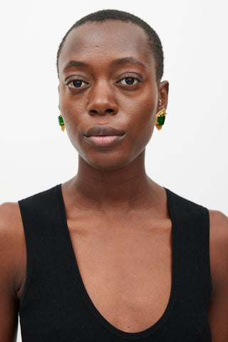 Chanel FW 1997 Faux Gem Earrings