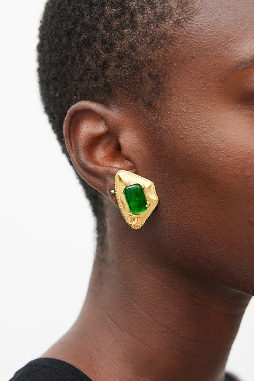 Chanel FW 1997 Faux Gem Earrings