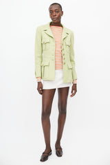 Chanel Green & Gold Wool Jacket