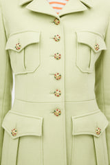 Chanel Green & Gold Wool Jacket