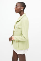 Chanel Green & Gold Wool Jacket
