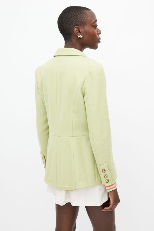 Chanel Green & Gold Wool Jacket