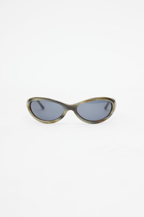 Chanel Green Gradient 5027 Oval Sunglasses