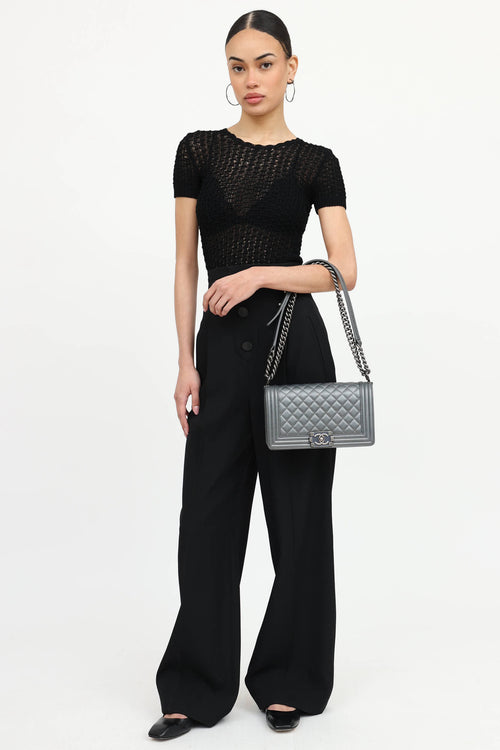2014 Enamel CC Old Medium Boy Bag
