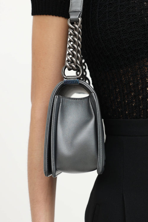 2014 Enamel CC Old Medium Boy Bag
