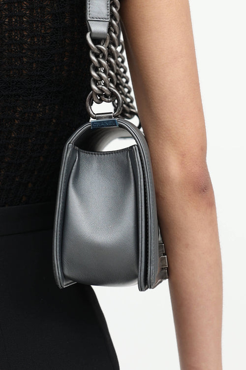 2014 Enamel CC Old Medium Boy Bag