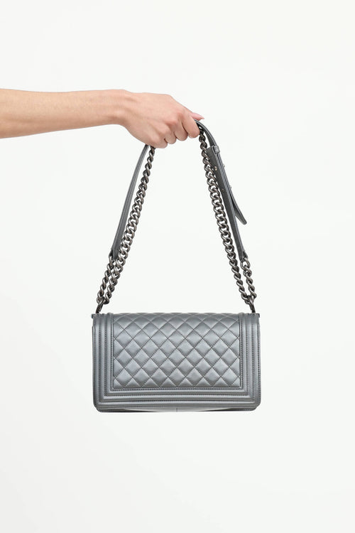 2014 Enamel CC Old Medium Boy Bag
