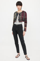 Chanel Printed Slim Leg Jeans