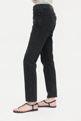 Chanel Printed Slim Leg Jeans